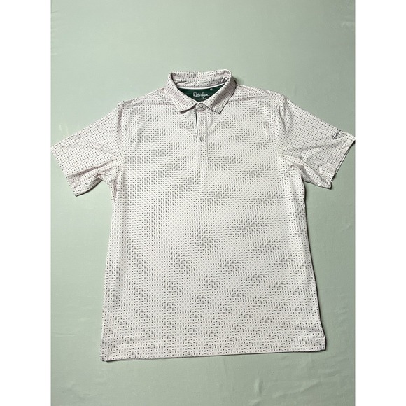 Walter Hagen Other - Walter Hagen 11 Golf Polo Shirt Men's Medium Pink Tee Print Stretch Performance